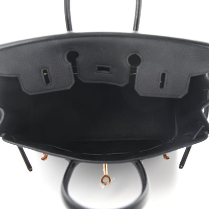 Hermes Togo Birkin 25 Black 5 of 11