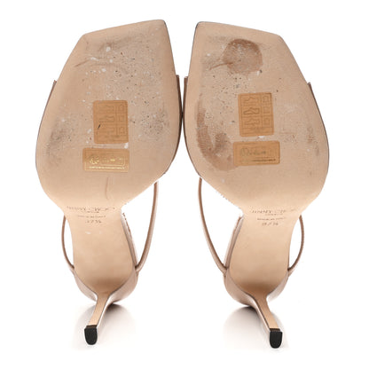 Jimmy Choo Patent Anise 95 Sandals 37.5 Ballet Pink 6 of 8