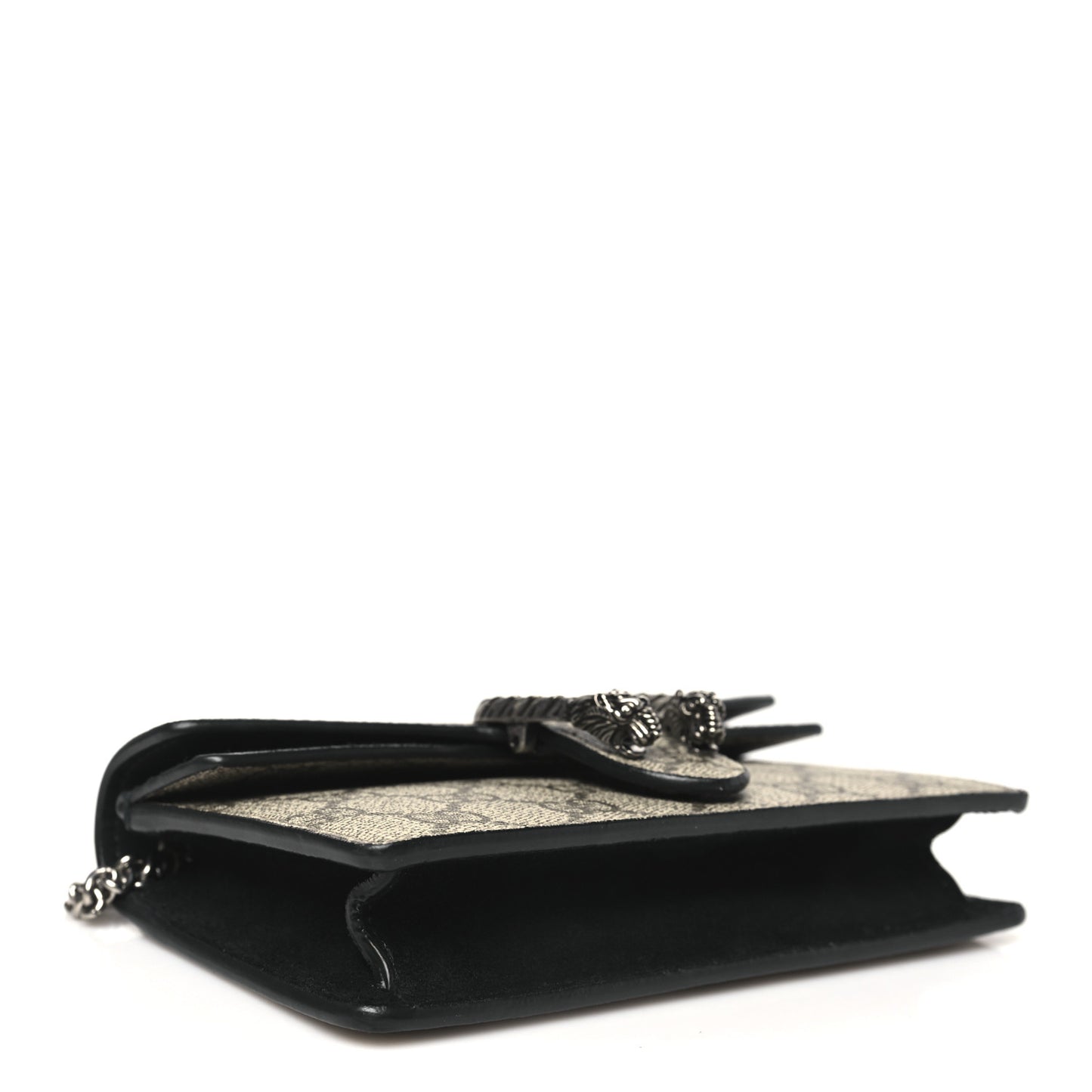 GG Supreme Monogram Super Mini Dionysus Shoulder Bag Black
