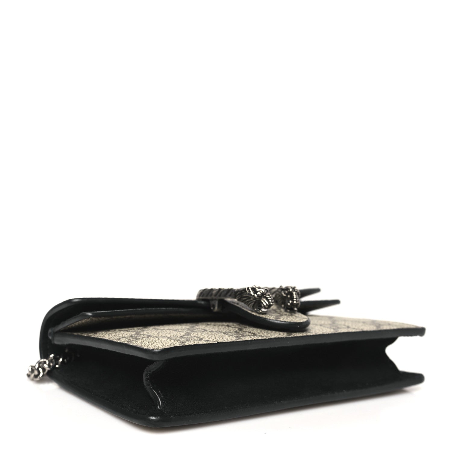 Gucci GG Supreme Monogram Super Mini Dionysus Shoulder Bag Black 4 of 10