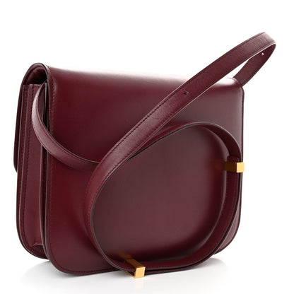 Celine Box Calfskin Medium Classic Box Flap Bag Burgundy 3 of 11