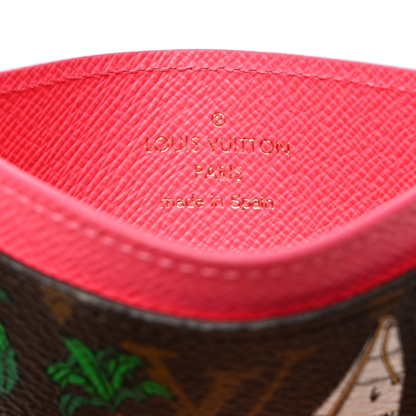 Monogram 2023 Vivienne Beach Cardholder Dragon Fruit Pink