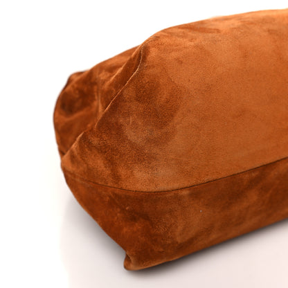 Khaite Suede Calfskin Beatrice Small Hobo Caramel 8 of 10
