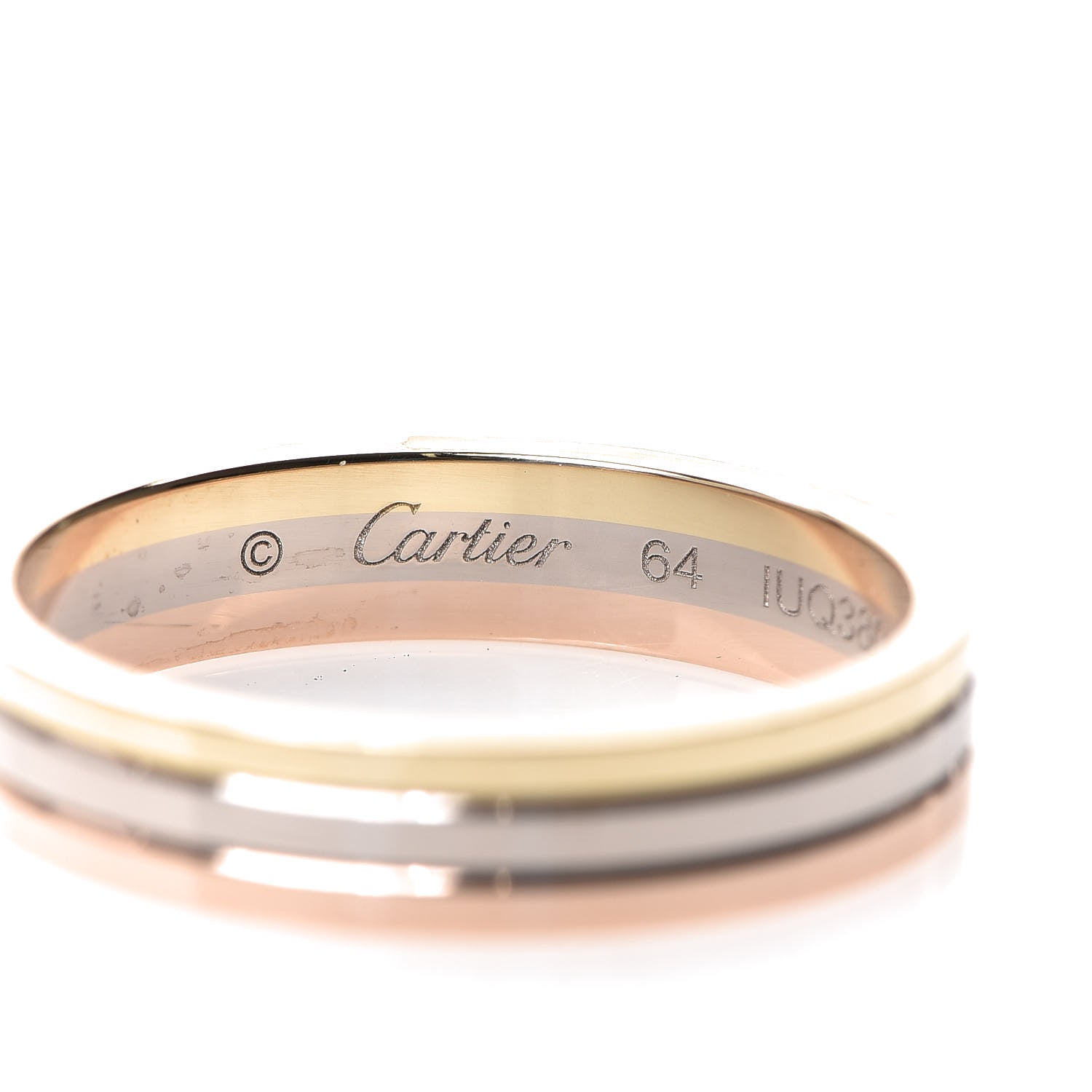 Cartier 18K Pink White Yellow Gold 4.8mm Vendome Louis Cartier Wedding Band Ring 64 10.75 3 of 6