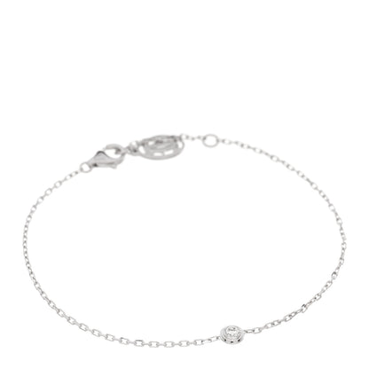 Cartier 18K White Gold Diamond SM D'Amour Bracelet 1 of 3