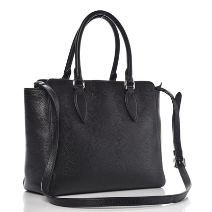 Prada Vitello Phenix Top Handle Bag Black 3 of 8