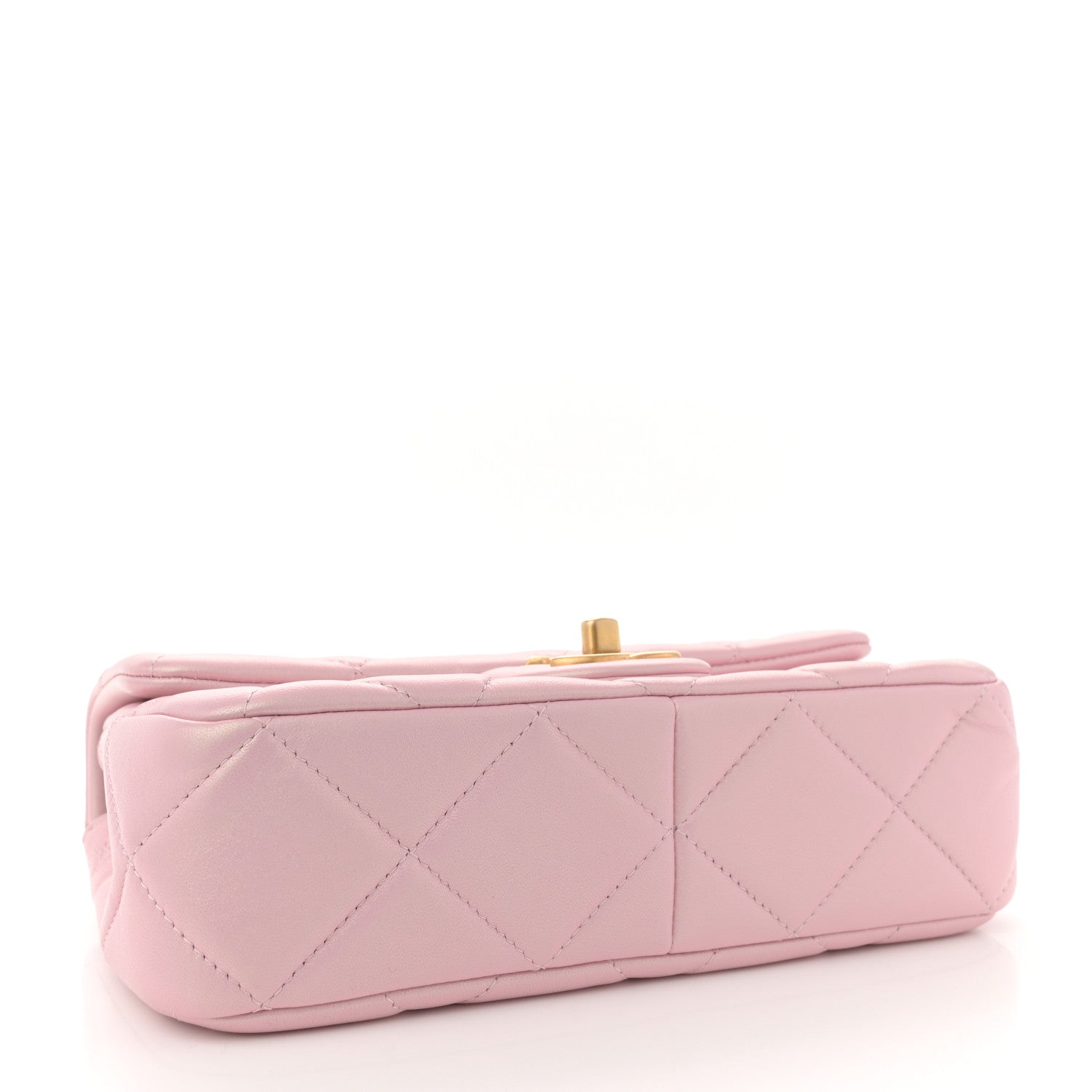 Chanel Pearly Lambskin Quilted Pearl Small Flap Pink 4 of 11
