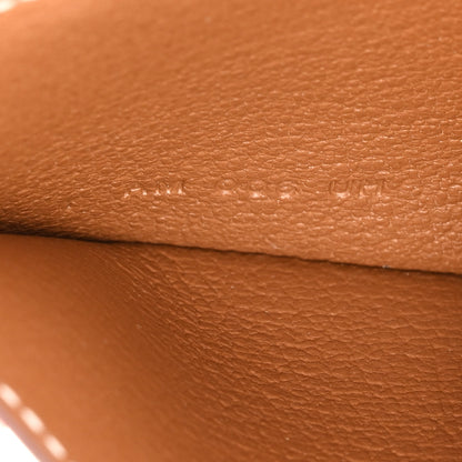 Hermes Epsom Evercolor Chevre Mysore Les Petits Chevaux Card Holder Gold Malachite Bleu Atoll Craie 6 of 8