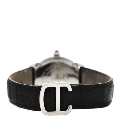 Cartier Stainless Steel Alligator 29mm Ronde Solo Quartz Watch 3 of 6