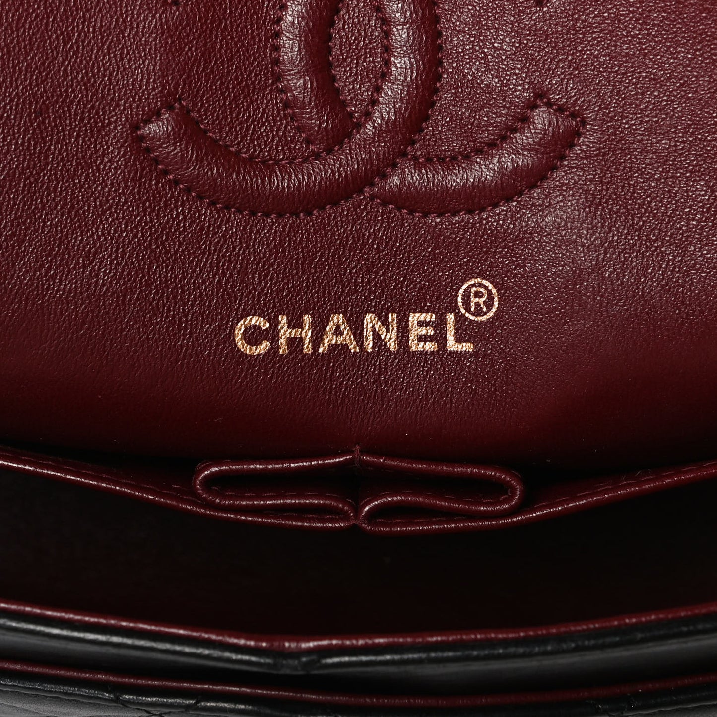 Lambskin Quilted Small Double Flap Black