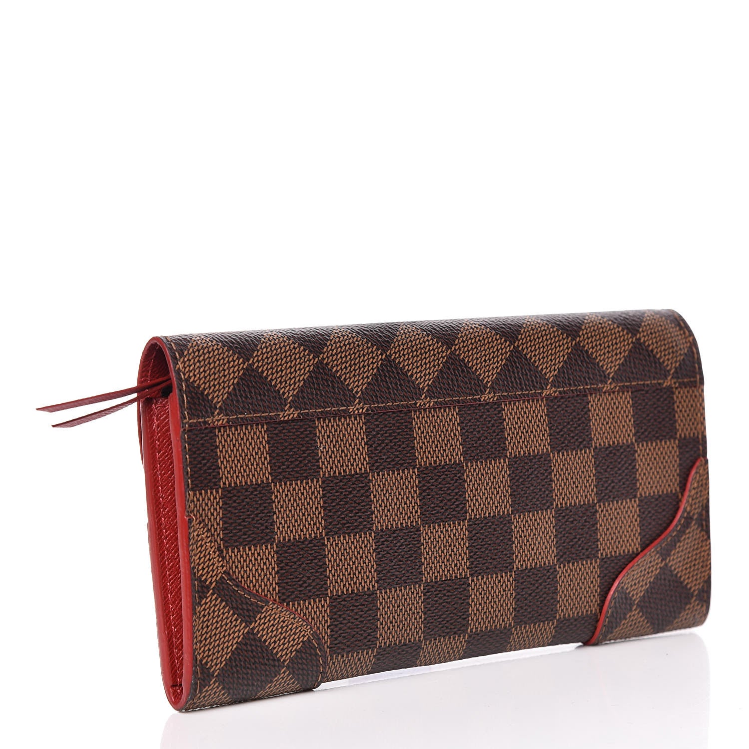 Louis Vuitton Damier Ebene Caissa Wallet Cherry 3 of 6