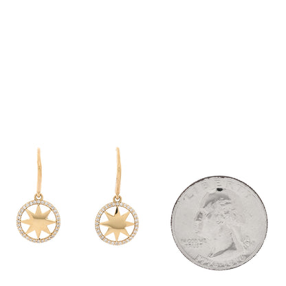 Tiffany 18K Yellow Gold Diamond Paloma Picasso Star Drop Earrings 2 of 5