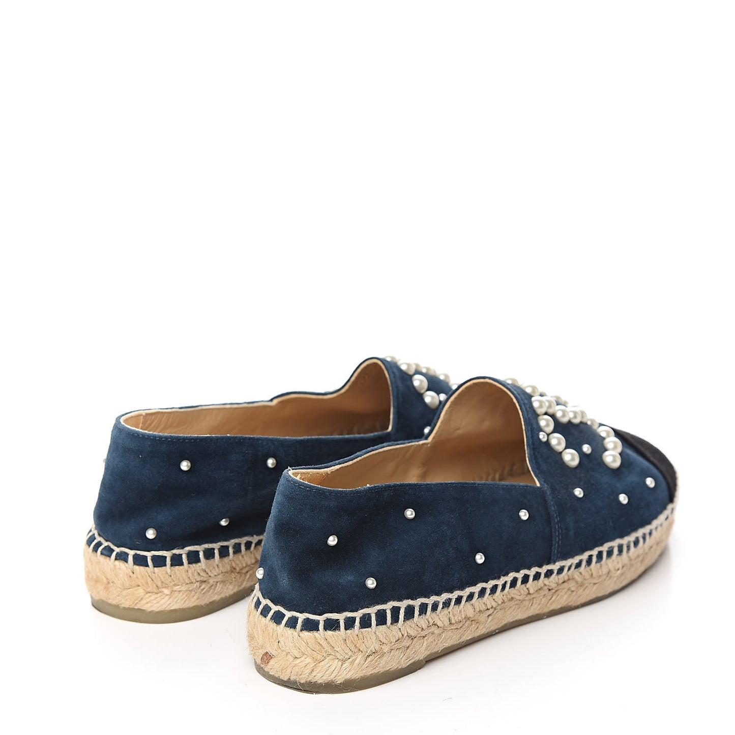 Suede Pearl CC Espadrilles 38 Teal