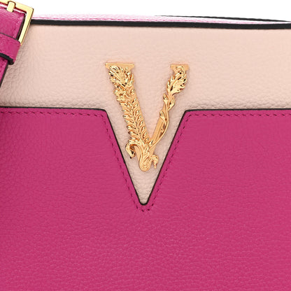 Versace Grainy Calfskin Virtus Small Camera Bag Purple 8 of 10