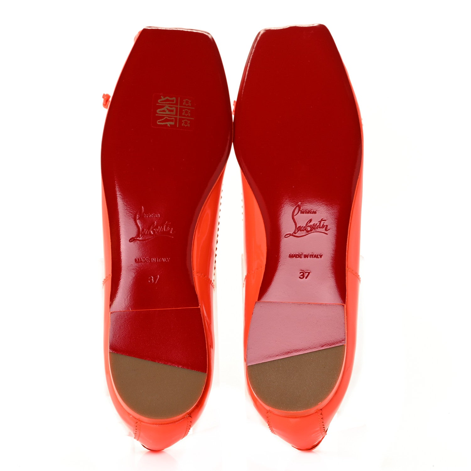 Christian Louboutin Patent Mamadrague Flats 37 Sunrise 5 of 8