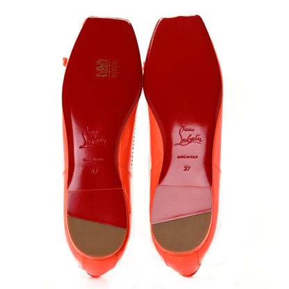 Christian Louboutin Patent Mamadrague Flats 37 Sunrise 5 of 8