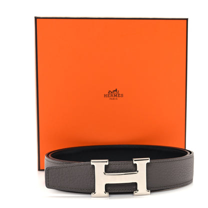 Hermes Box 135 Togo 32mm H Belt 95 38 Black Etain 5 of 5