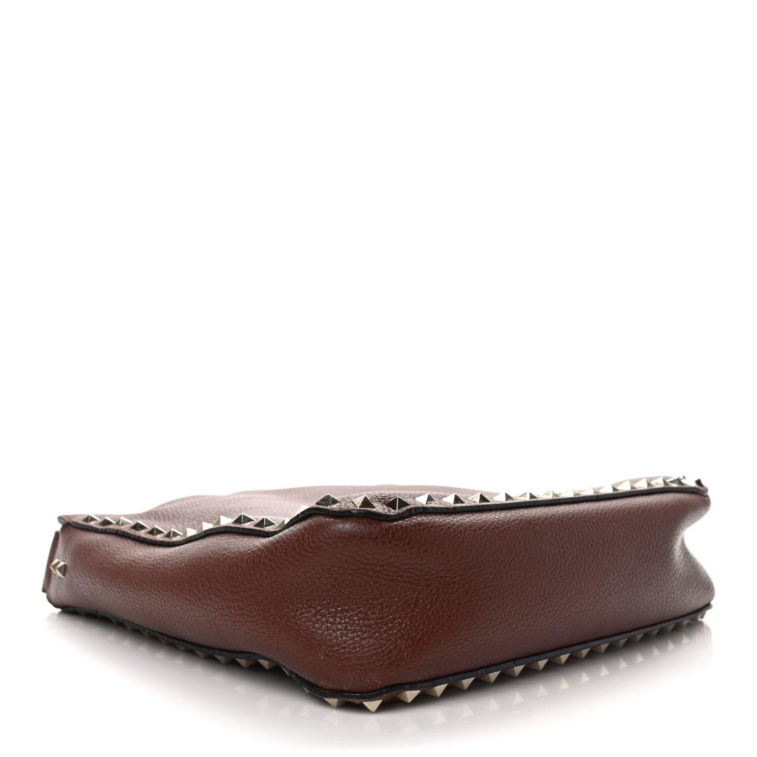 Valentino Garavani Pebbled Calfskin Small Rockstud Flip-Lock Messenger Bag Light Brown 4 of 11