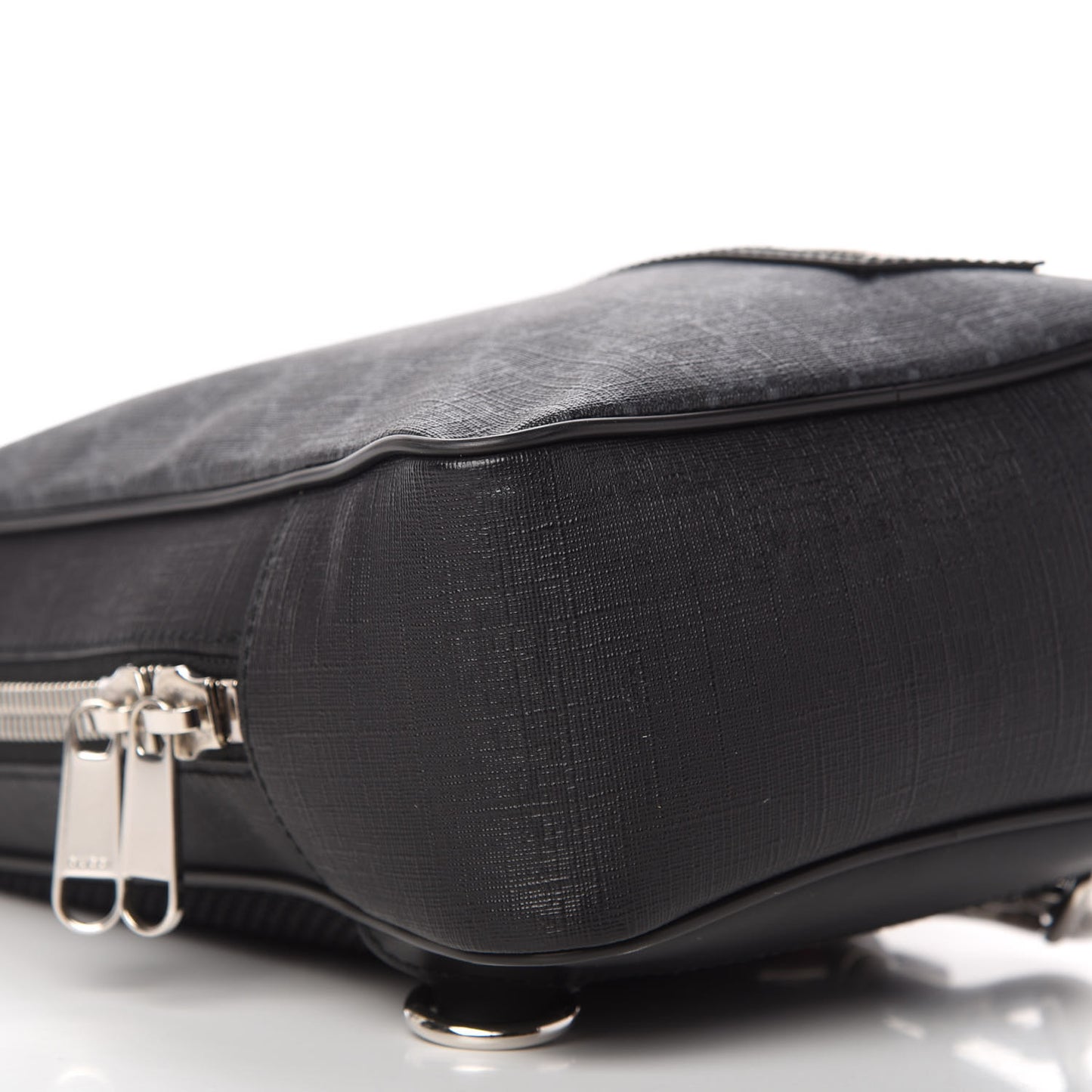GG Supreme Monogram Web Belt Bag Black Grey