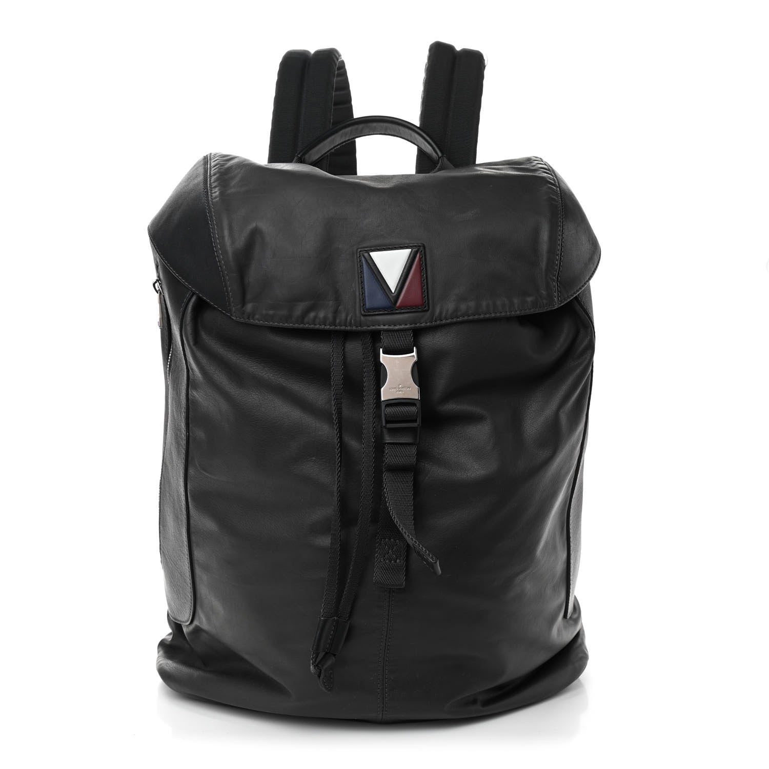 Louis Vuitton Calfskin Nylon V Line Pulse Backpack Asphalt 1 of 12