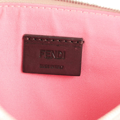 Fendi Vitello Elite Crystal Eye Monster Zip Pouch Grigio Polvere Ribes Multicolor 6 of 8