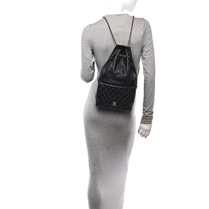 Chanel Lambskin Quilted Large In Seoul Backpack Black 2 of 12
