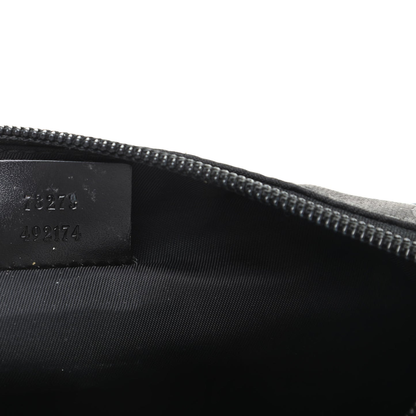 Nylon Monogram Cosmetic Pouch Black