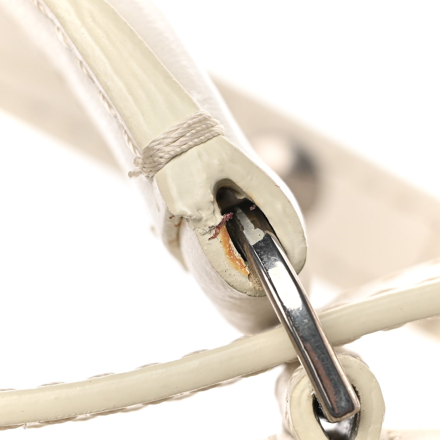 Calfskin Salary Jitney 1.4 Shoulder Bag White