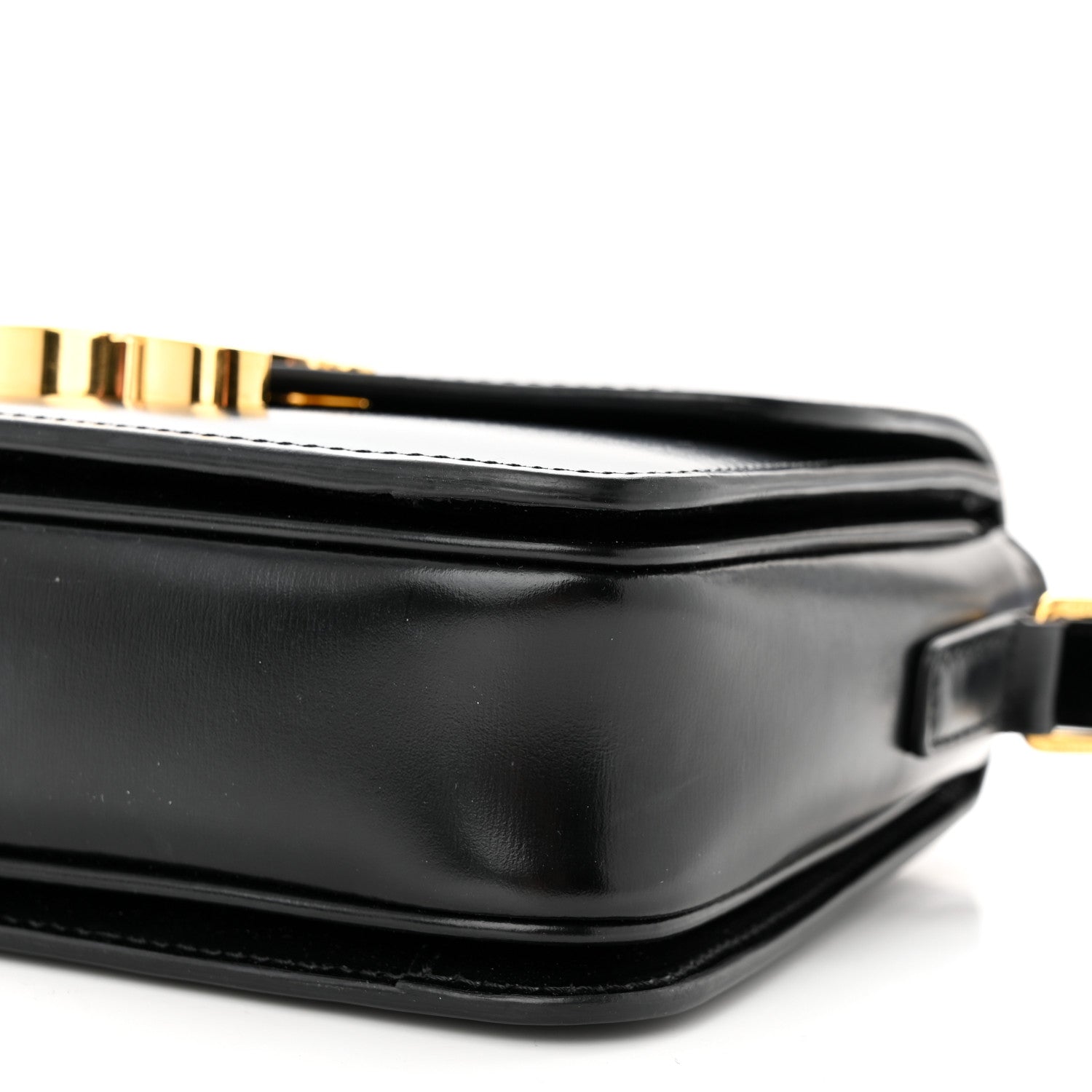 Celine Shiny Calfskin Small Triomphe Black 10 of 10