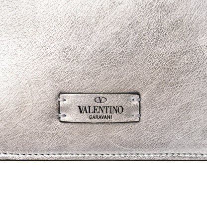 Valentino Garavani Metallic Calfskin VSling Belt Bag Silver 14 of 14