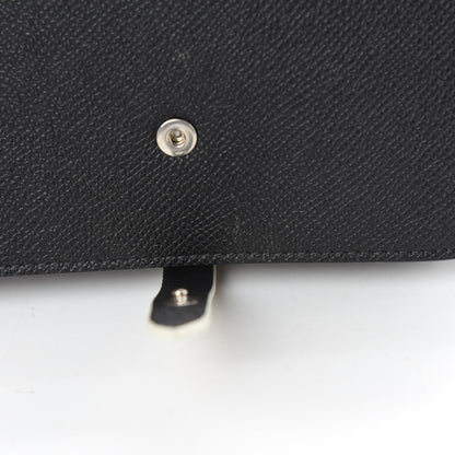 Celine Grained Calfskin Strap Clutch Black 11 of 11