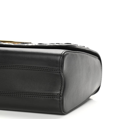 Louis Vuitton Calfskin Since 1854 Embroidered Twist MM Black 9 of 10