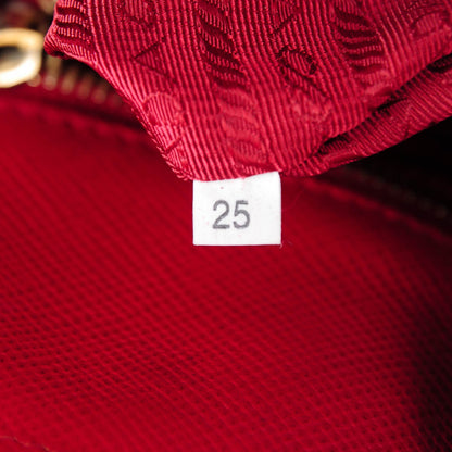 Prada Saffiano Cuir Open Promenade Tote Fuoco 8 of 8