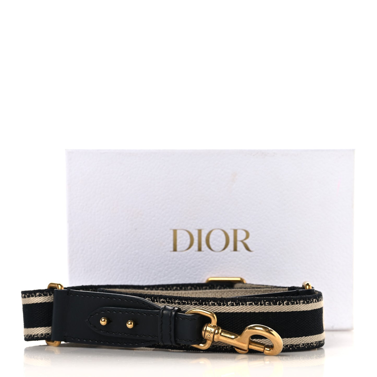 Canvas Embroidered Adjustable Shoulder Strap Black