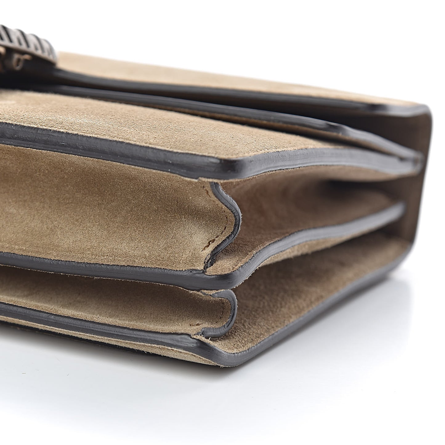 Suede Medium Dionysus Shoulder Bag Taupe