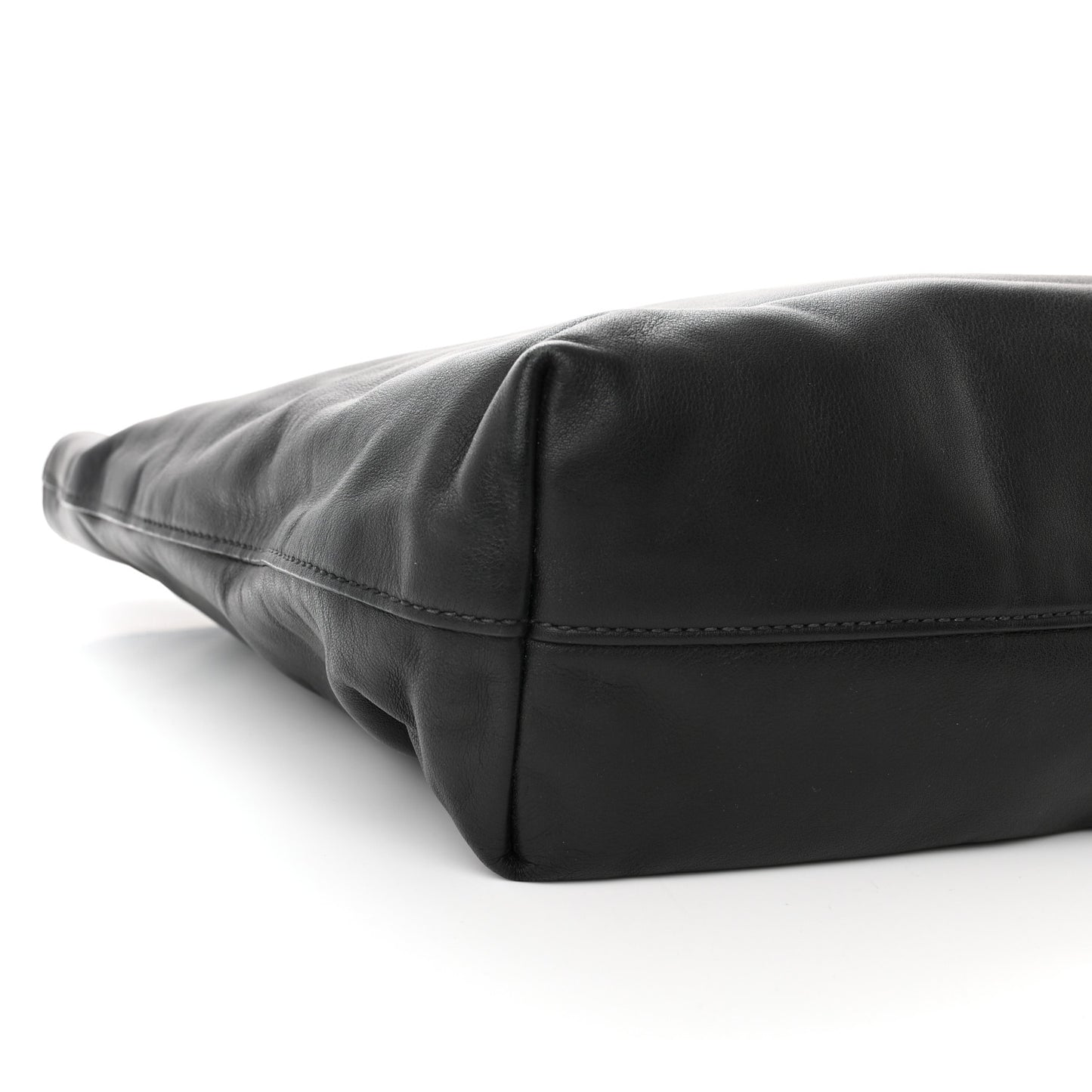 Soft Calf Shopping Tote Black
