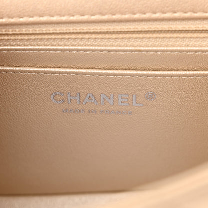 Chanel Metallic Sheepskin Quilted 2.55 Reissue Mini Flap Beige 6 of 13