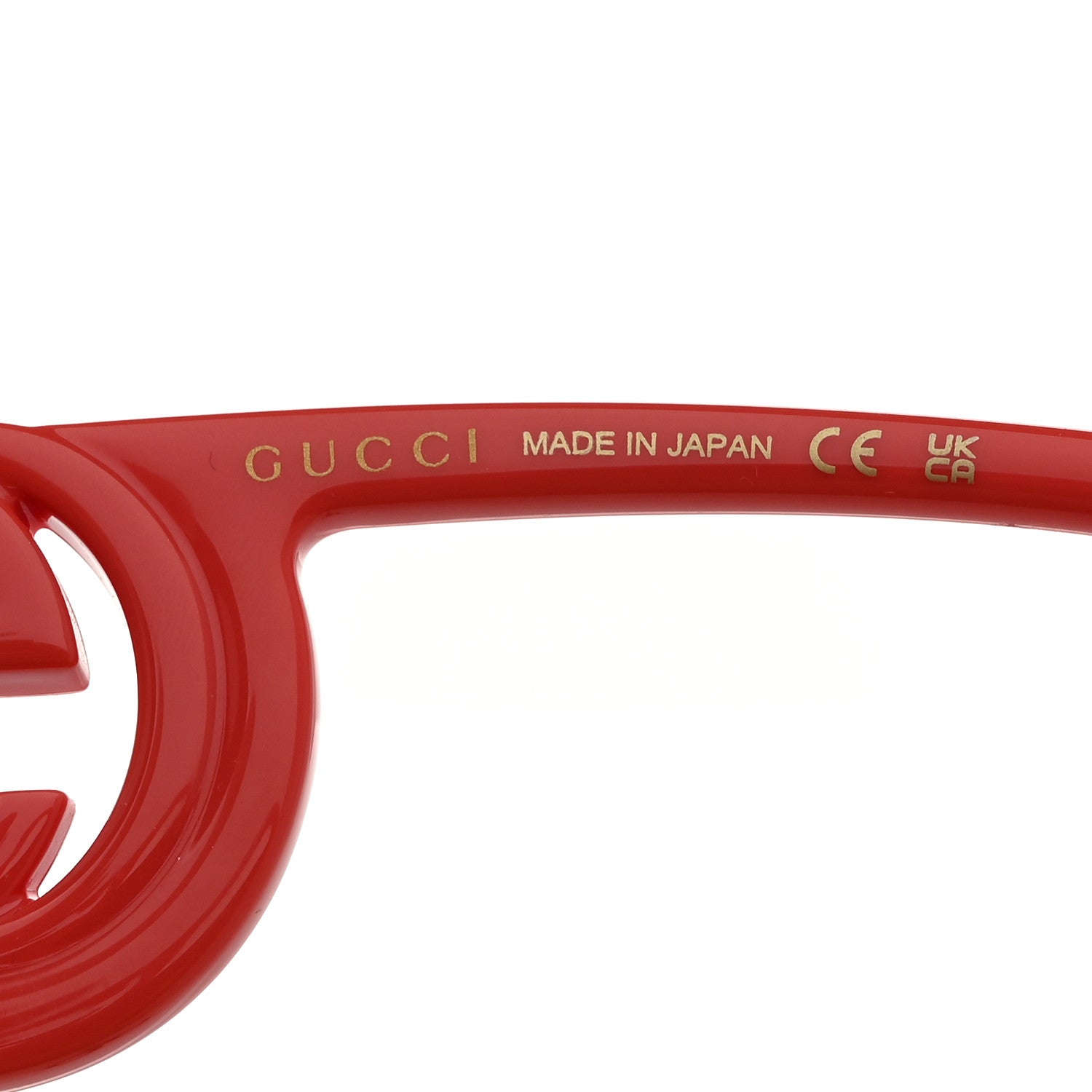 Gucci Acetate Chaise Rectangler Frame Sunglasses GG1325S Salmon Pink 5 of 7