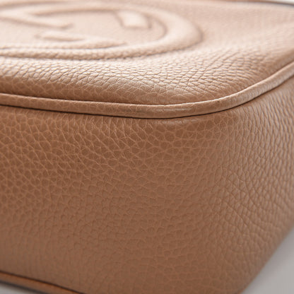 Gucci Pebbled Calfskin Small Soho Disco Bag Camelia 9 of 9