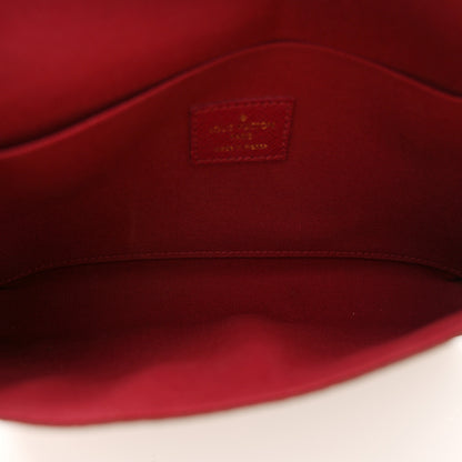 Louis Vuitton Monogram Pochette Felicie Chain Wallet Fuchsia 6 of 12