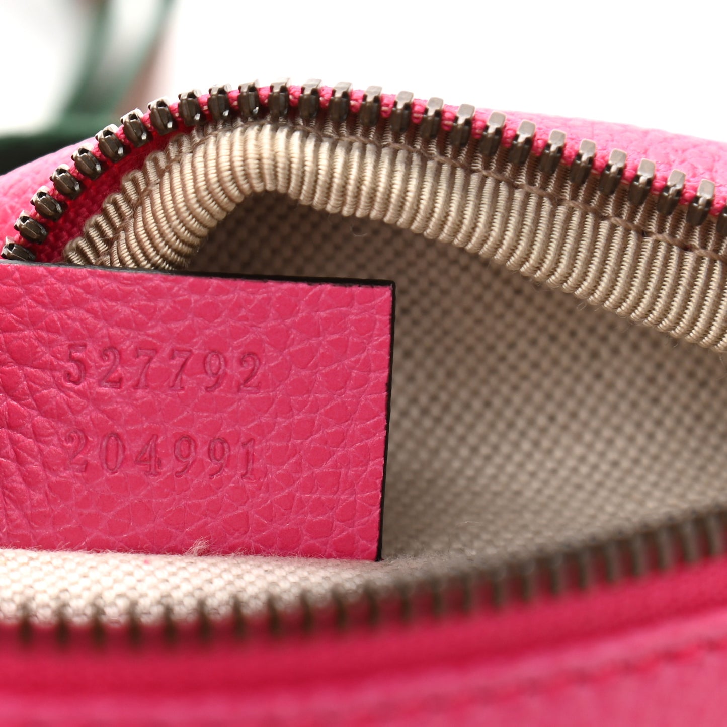 Grained Calfskin Small Logo Belt Bag Box Pink Green