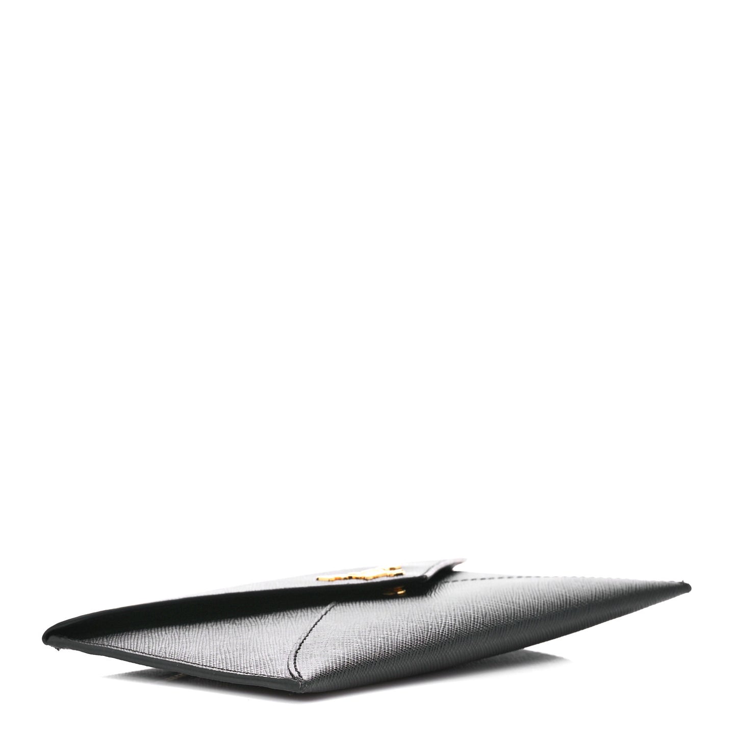 Saffiano Metal Envelope Wallet Black