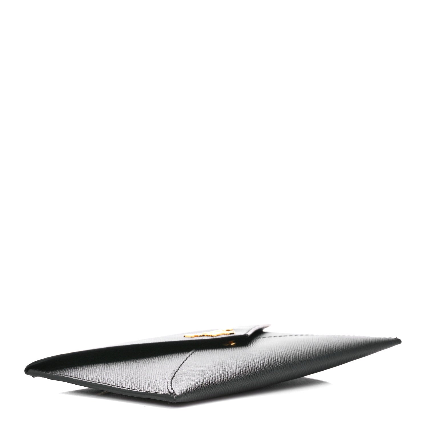 Prada Saffiano Metal Envelope Wallet Black 4 of 12