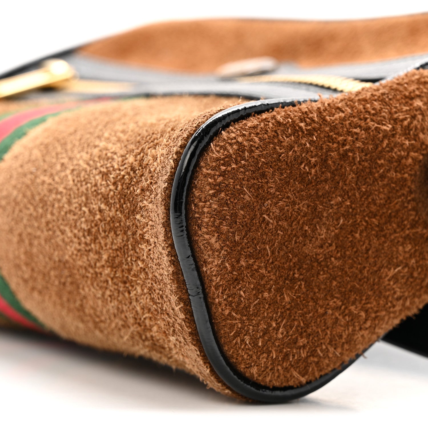 Gucci Suede Small Ophidia Belt Bag 85 34 Brown 10 of 16