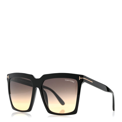 Tom Ford Acetate Sabrina-02 Square Sunglasses TF764 Black 1 of 9
