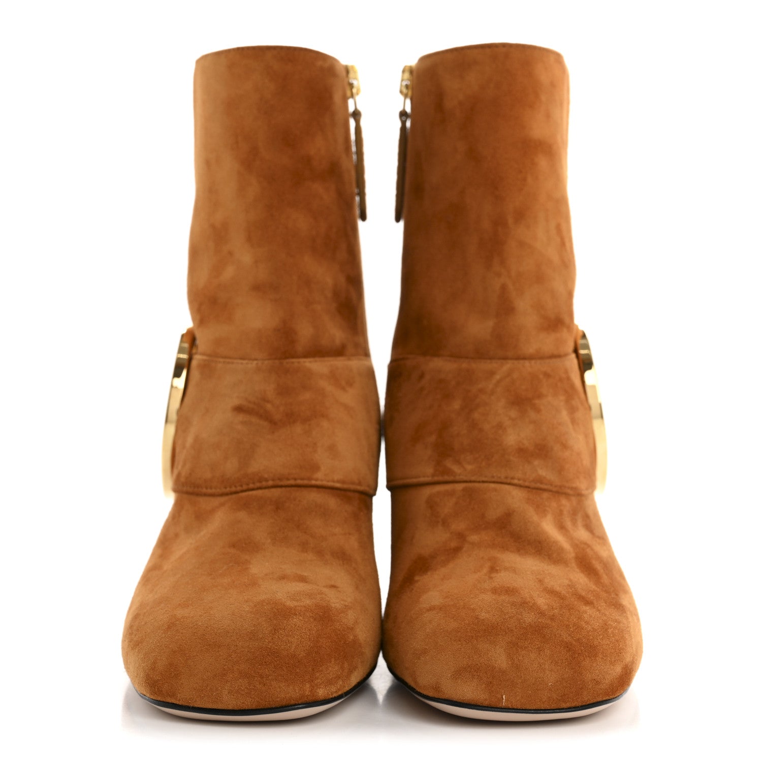 Gucci Suede Cachemire Blondie 55mm Ankle Boots 35 Blondie Cognac 3 of 10