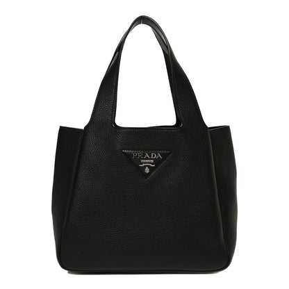 Prada Vitello Daino Soft Medium Dynamique Tote Black 1 of 10