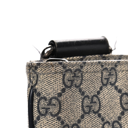 Gucci GG Plus Monogram Large Flat Messenger Bag Beige Blue 2 of 12