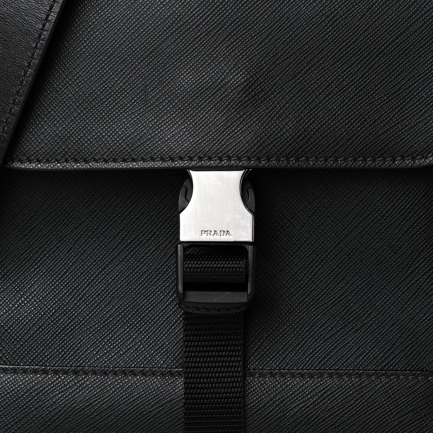 Saffiano Messenger Satchel Black