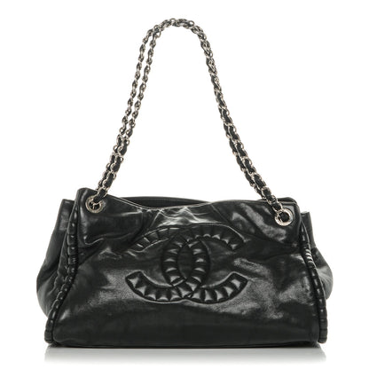 Chanel Calfskin Coco Bengal Open Accordion Tote Black 1 of 7